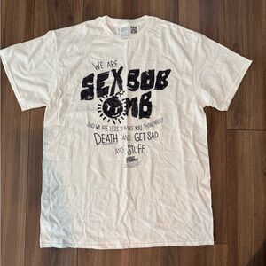 Sex Bob Omb White Graphic T-Shirt